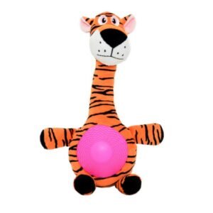 DUVO Plush Tiger with Squeaker Belly