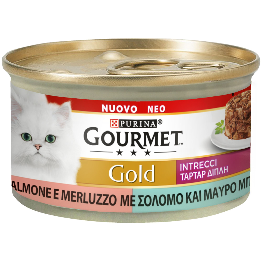 7613037940640_12423814 GOURMET GOLD Ταρτάρ με Σολομό και Μαύρο Μπακαλιάρο 85g