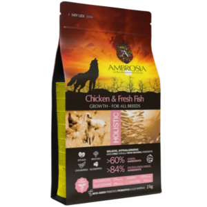 AMBROSIA Puppy & Growth Chicken & Fresh Fish Grain-Free