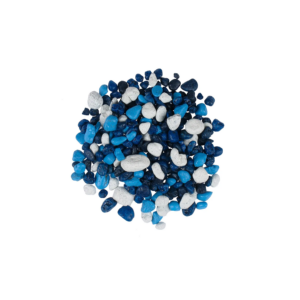 TATRAPET Διακοσμητικό Χαλίκι Mix Μπλε-Λευκό