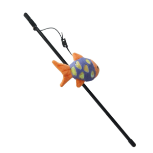 GLORIA Cat Teaser with Soft Toy Fish