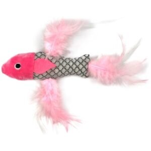 PET INTEREST Fish with Feathers Silver Vine Ροζ